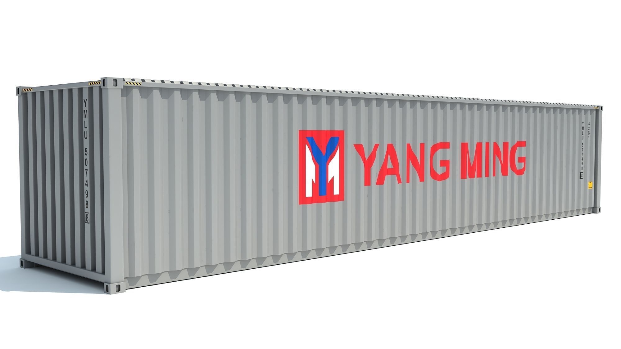 Shipping Container Yang Ming 3D model_1