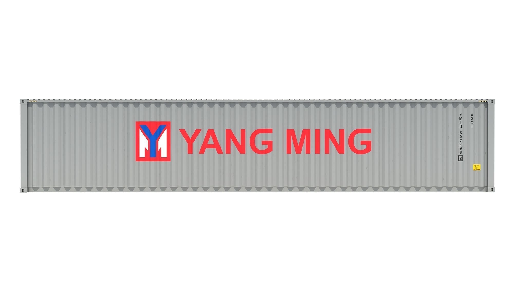 Shipping Container Yang Ming 3D model_2