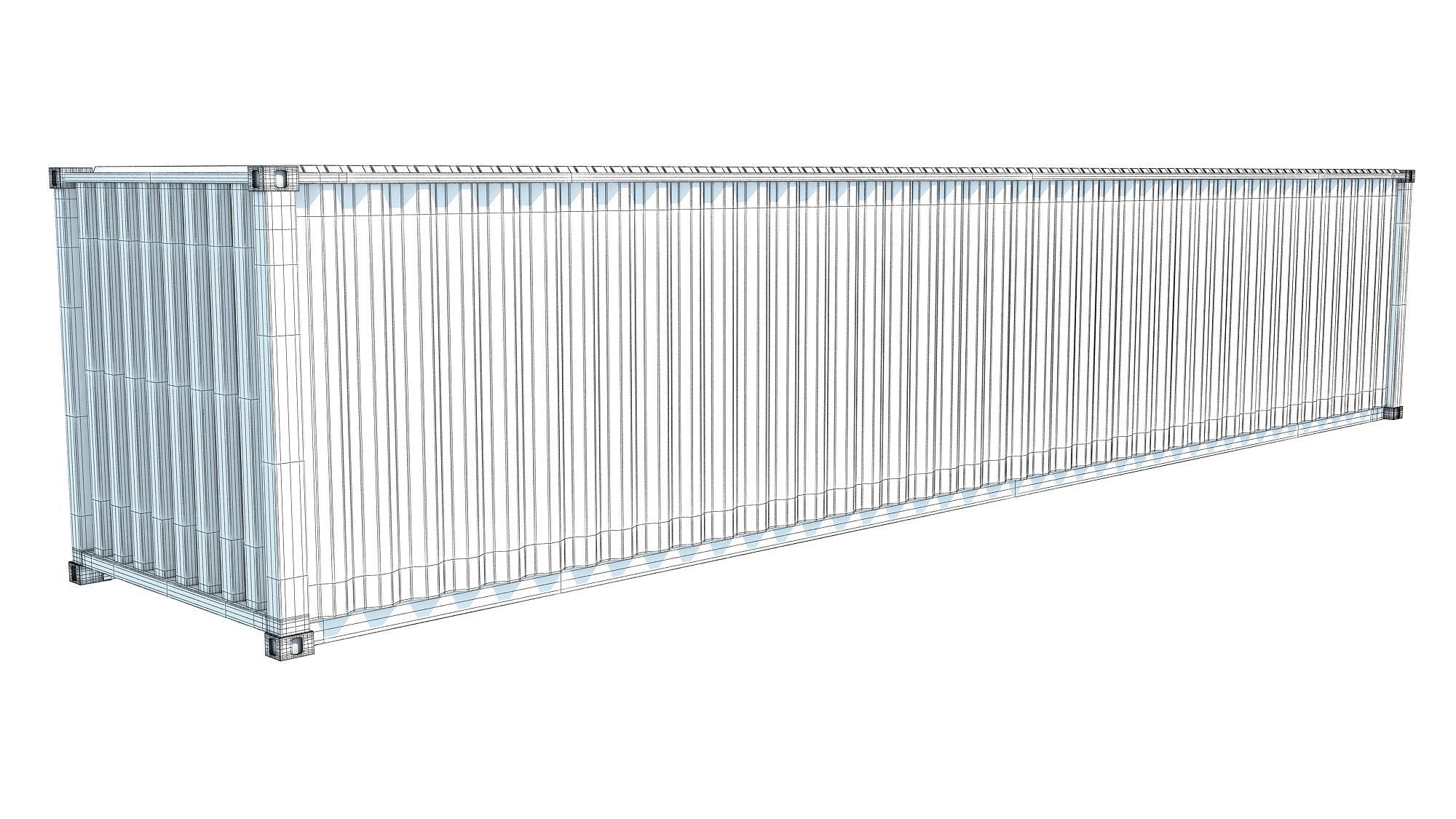 Shipping Container Evergreen 3D model_8