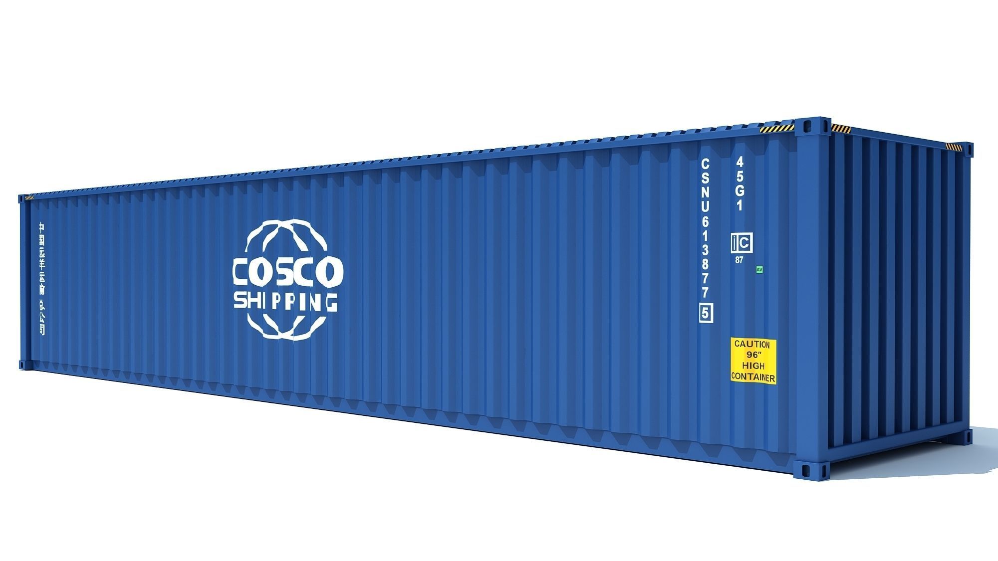 Shipping Container COSCO 3D model_7
