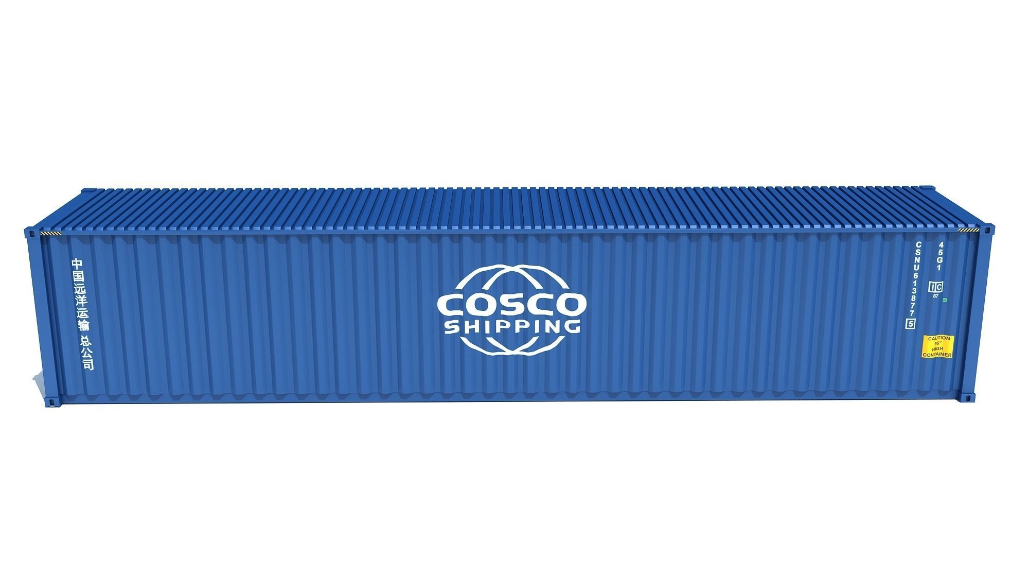 Shipping Container COSCO 3D model_6