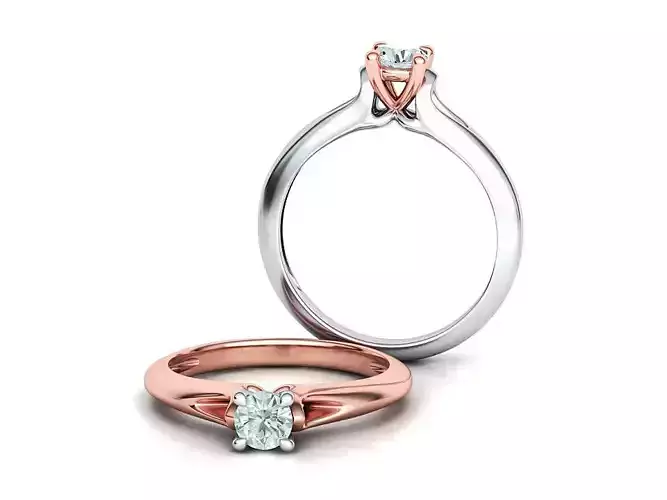 Solitaire Engagement ring Own design Paradise Four-Prong