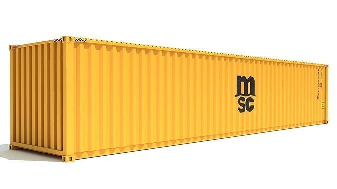 Shipping Container MSC 3D model