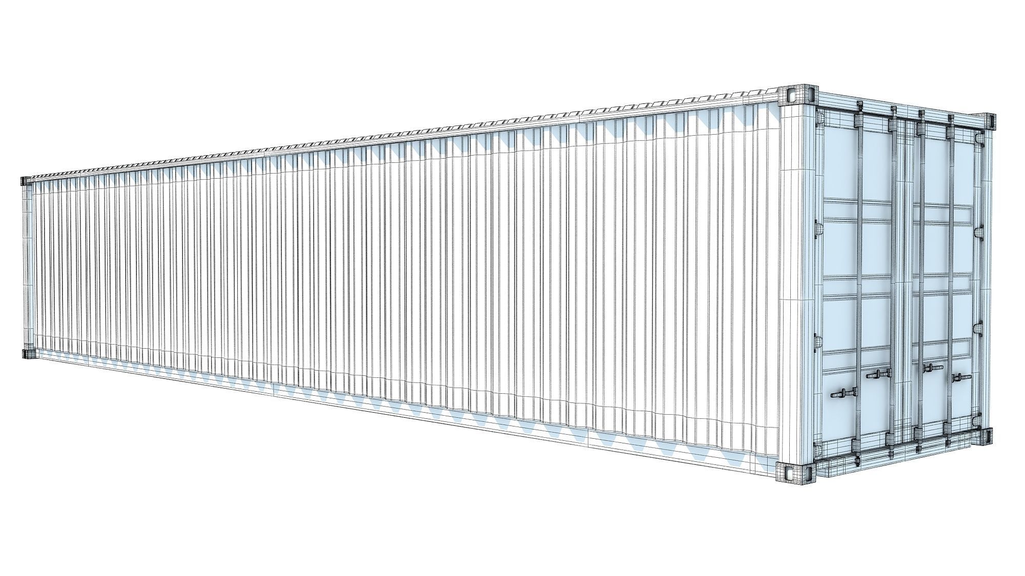 Shipping Container MSC 3D model_9