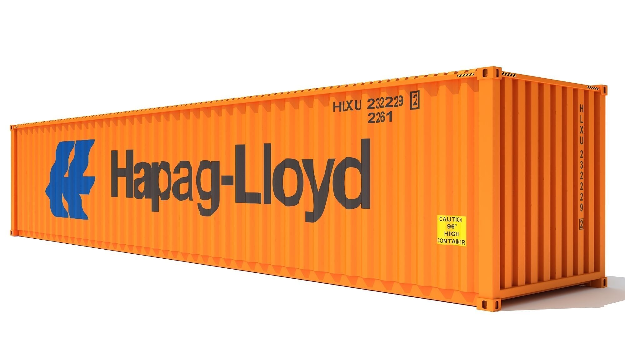 Shipping Container Hapag-Lloyd 3D model_7