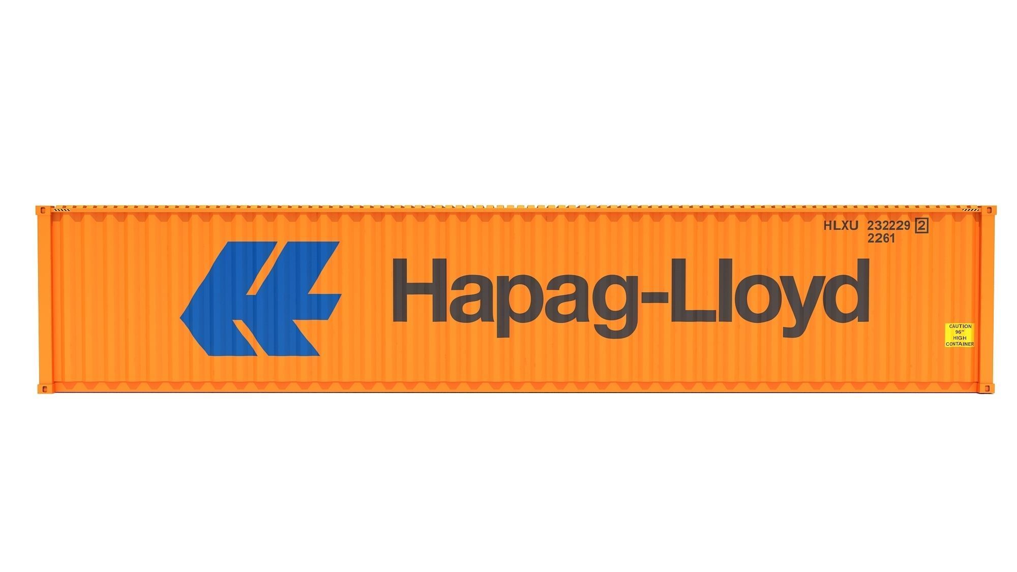 Shipping Container Hapag-Lloyd 3D model_2