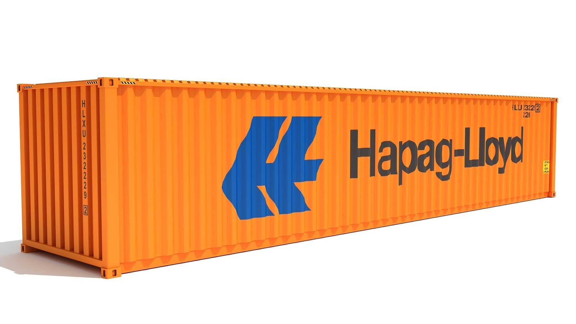 Shipping Container Hapag-Lloyd 3D model_1