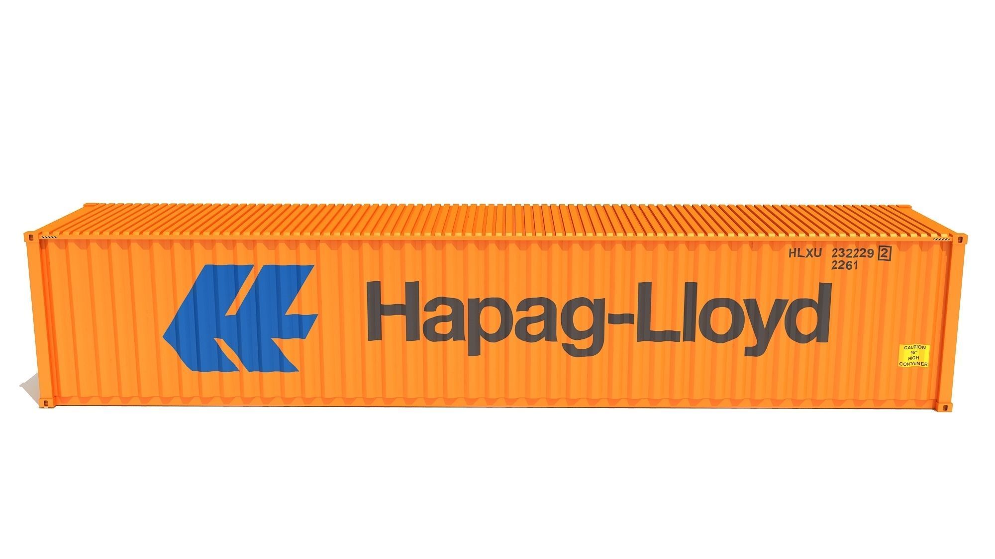 Shipping Container Hapag-Lloyd 3D model_6