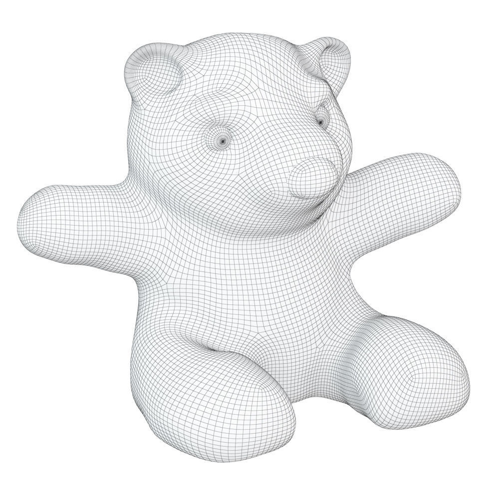 Bear Soft Toy 3D model_4