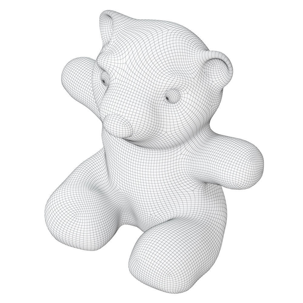 Bear Soft Toy 3D model_5