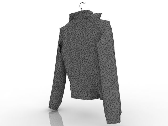 Womens Denim Jacket 3D model 3D model_1