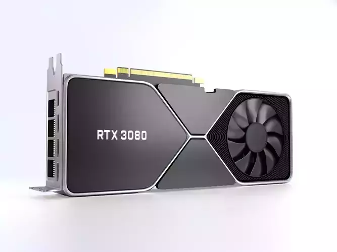 Nvidia Geforce Rtx 3080 3D model