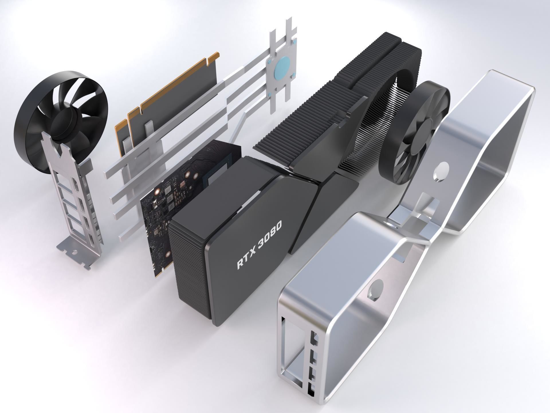 Nvidia Geforce Rtx 3080 3D model_6