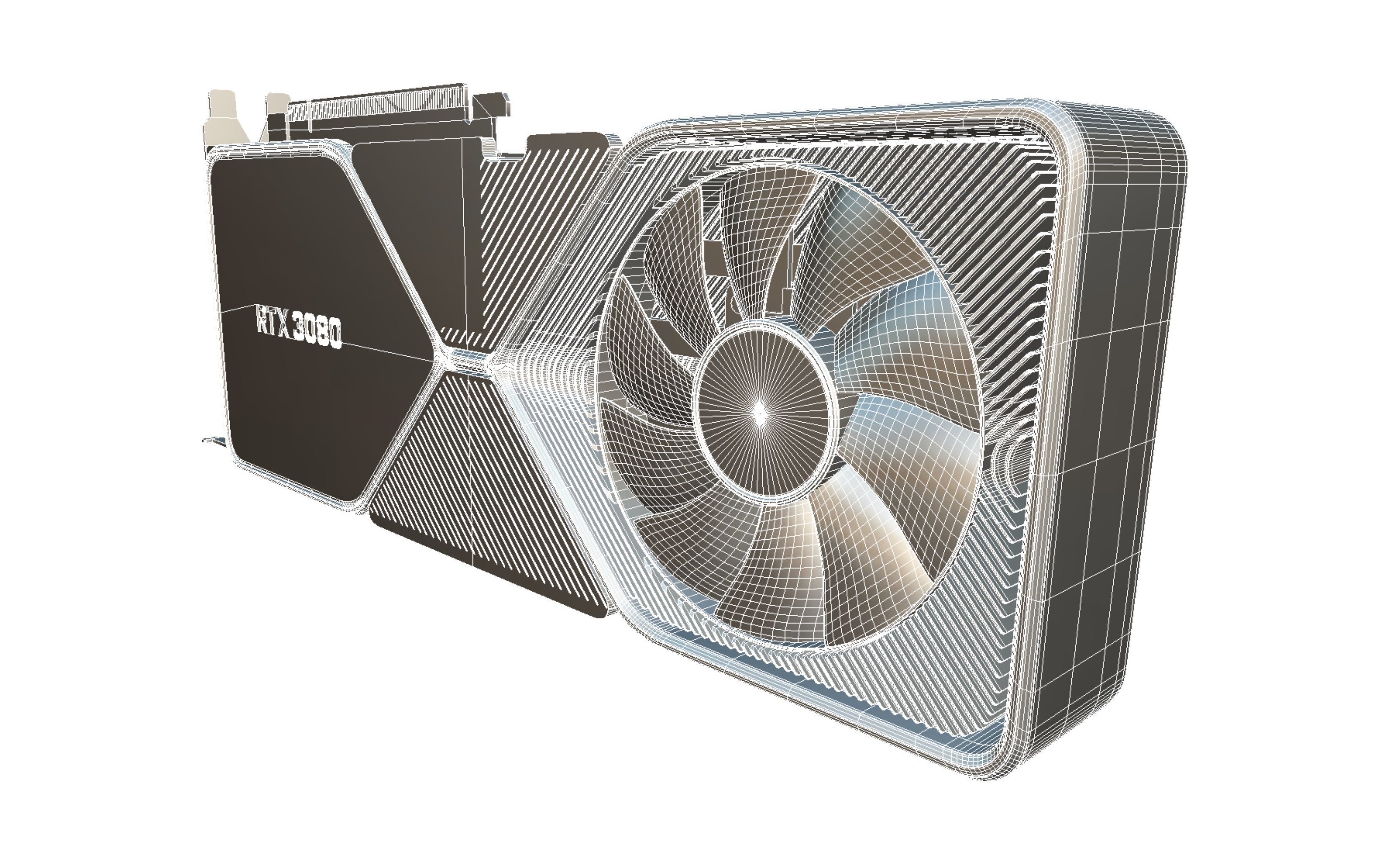 Nvidia Geforce Rtx 3080 3D model_9