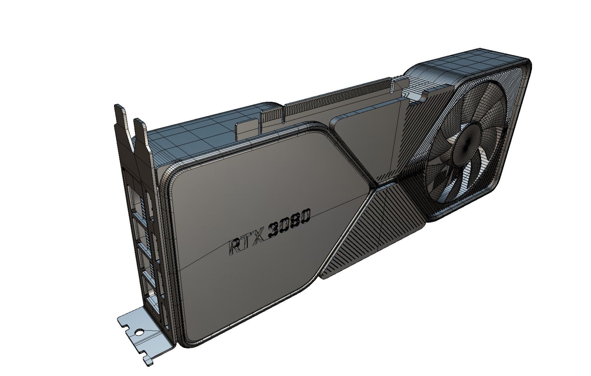 Nvidia Geforce Rtx 3080 3D model_8