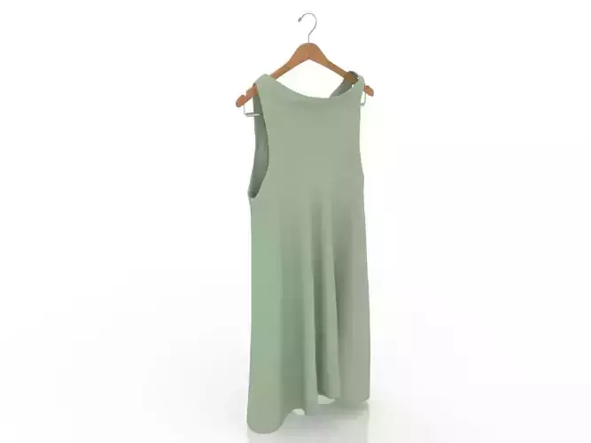 Female dress on a hanger