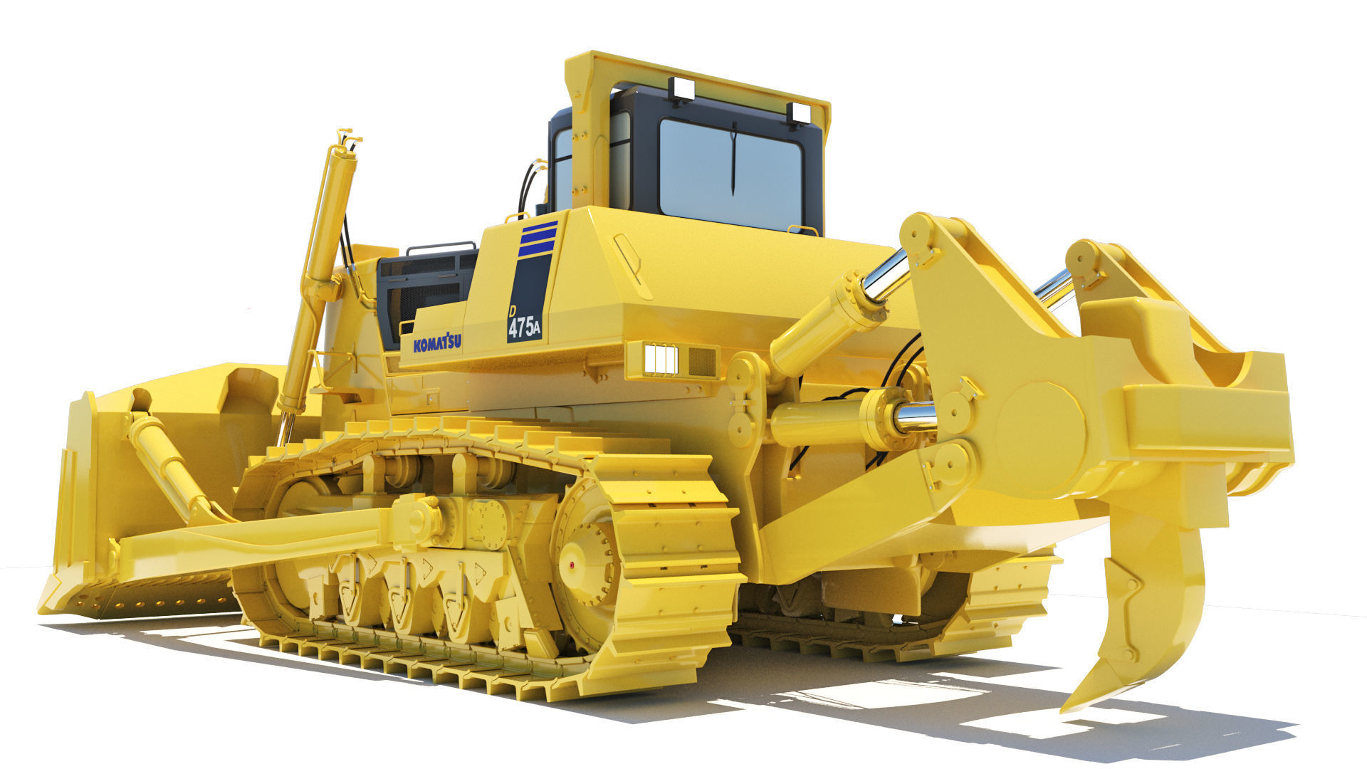 Bulldozer Komatsu D475A 3D model 3D model_3