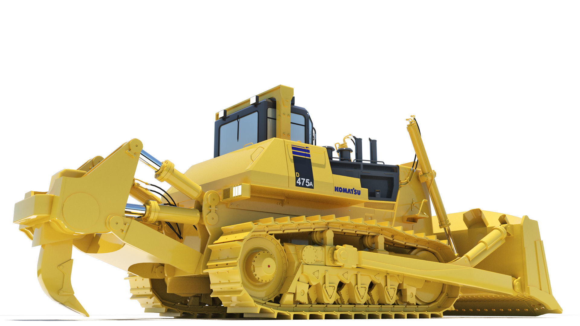 Bulldozer Komatsu D475A 3D model 3D model_4