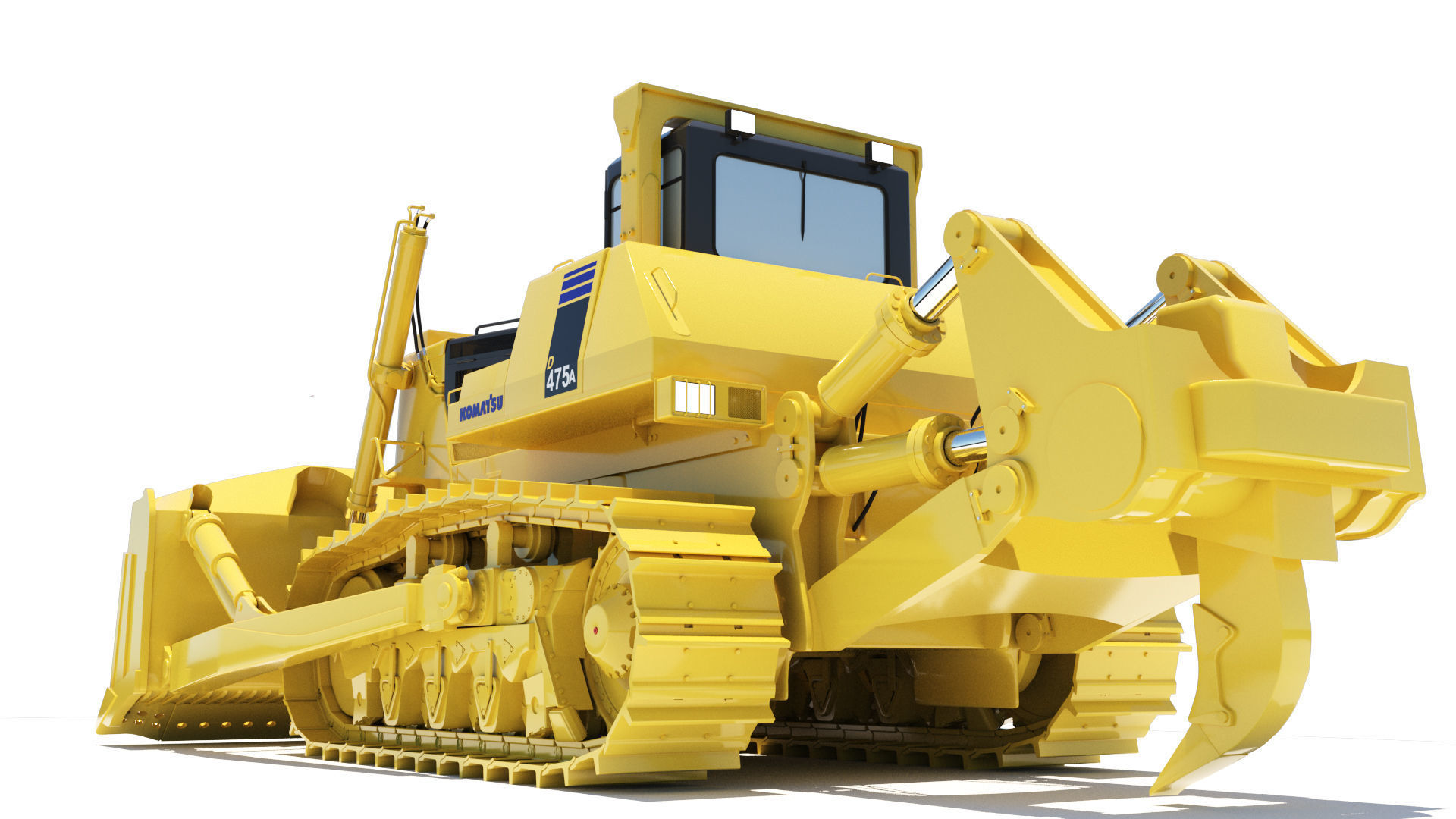 Bulldozer Komatsu D475A 3D model 3D model_6