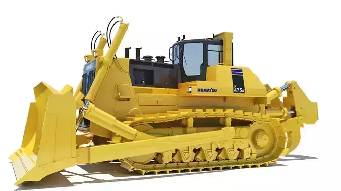 Bulldozer Komatsu D475A 3D model 3D model