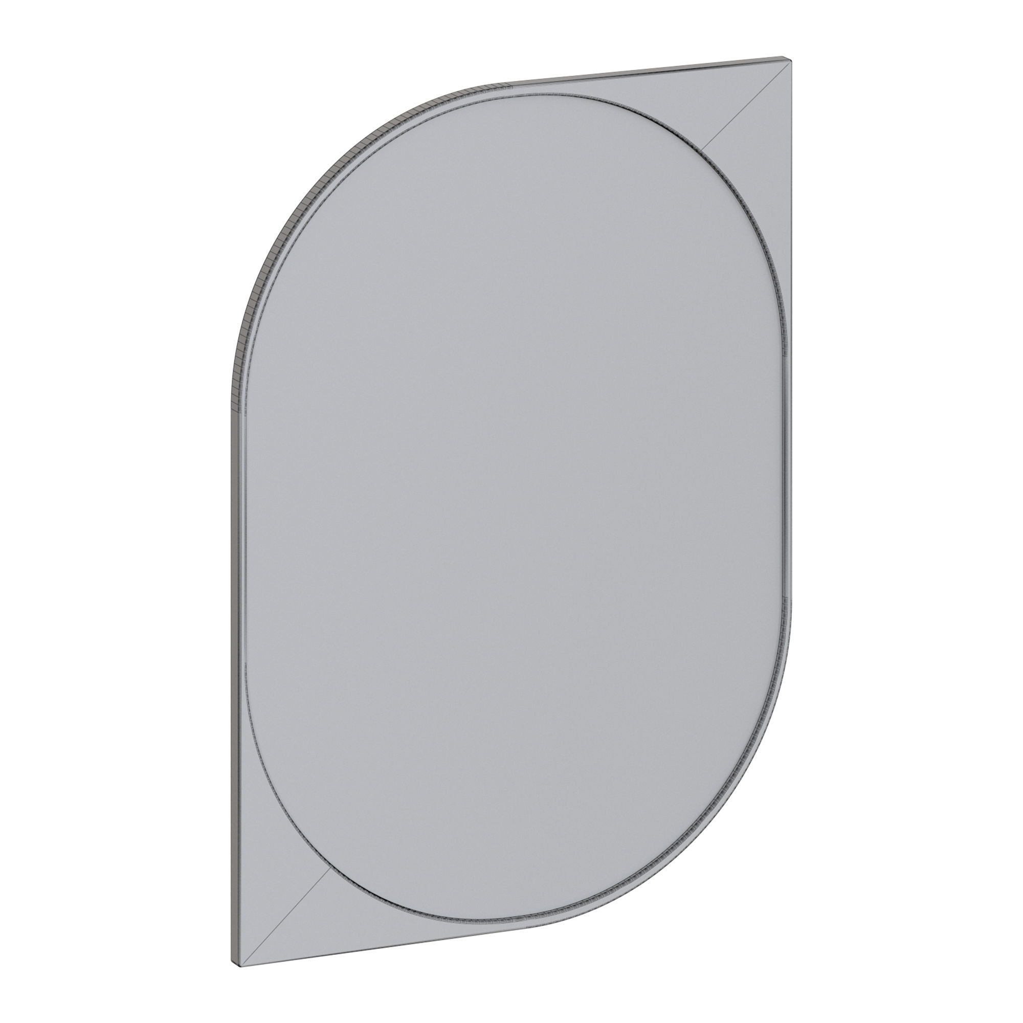 West Elm - Cat Eye Wall Mirror 3D model_1