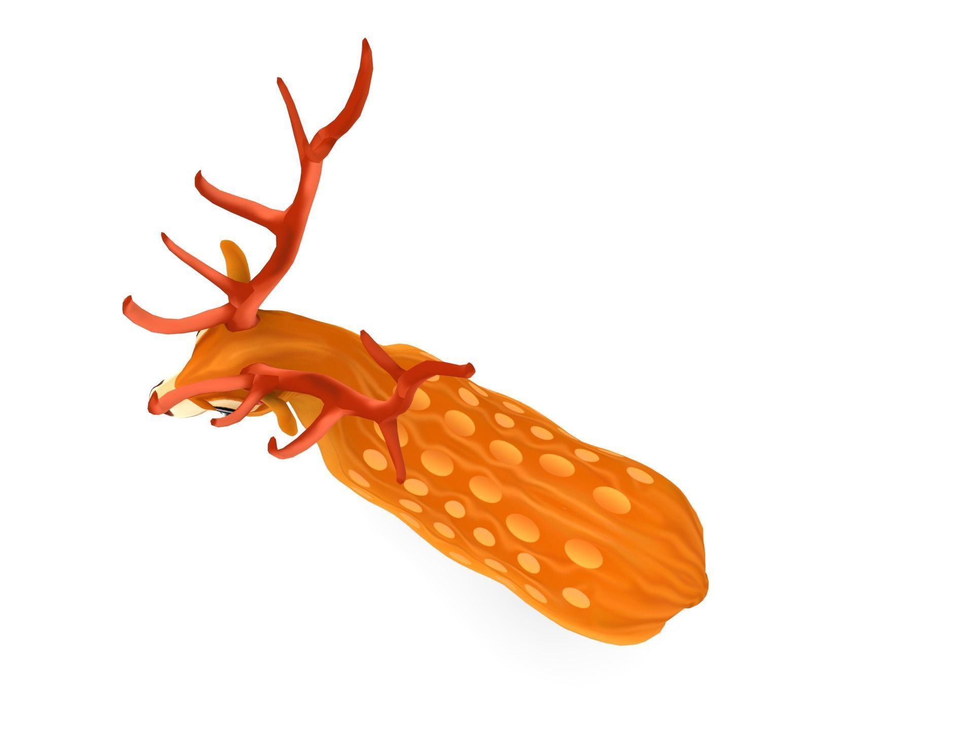 Cartoon Deer Rigged  Low-poly 3D model_4