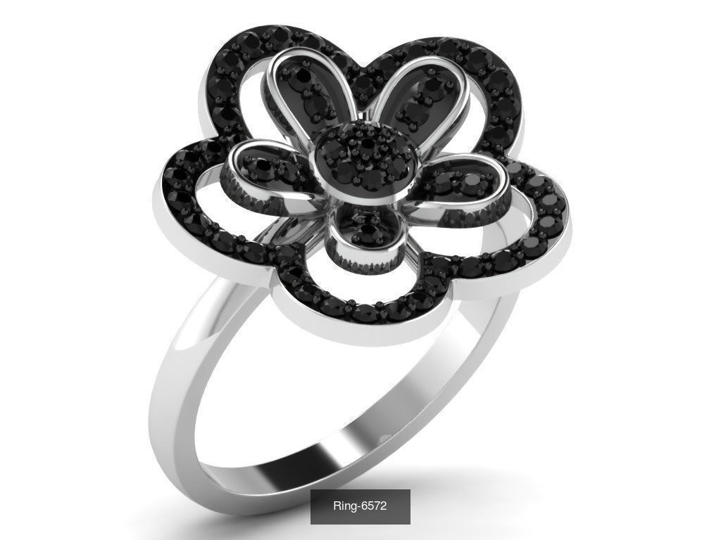 149 white gold ring collection _125