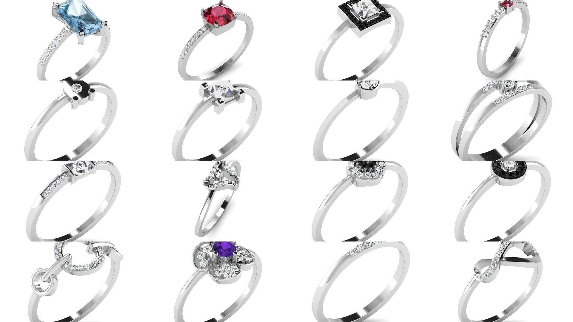 149 white gold ring collection _2