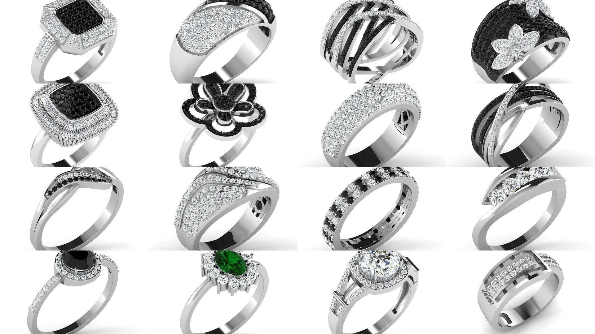149 white gold ring collection _6