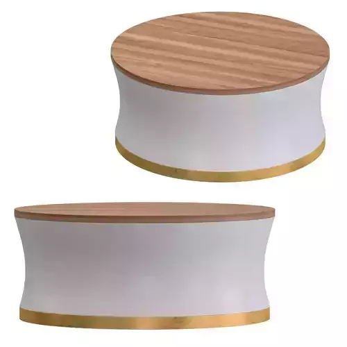 Living Spaces Brass Painted - coffee table