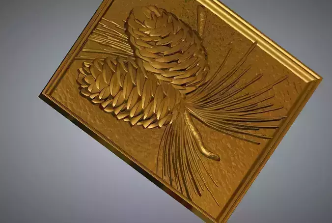 pine frame 3D print model