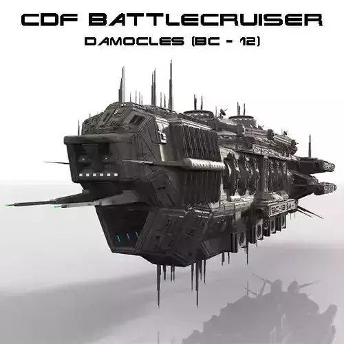 CDF Damocles Battle Cruiser 3D model