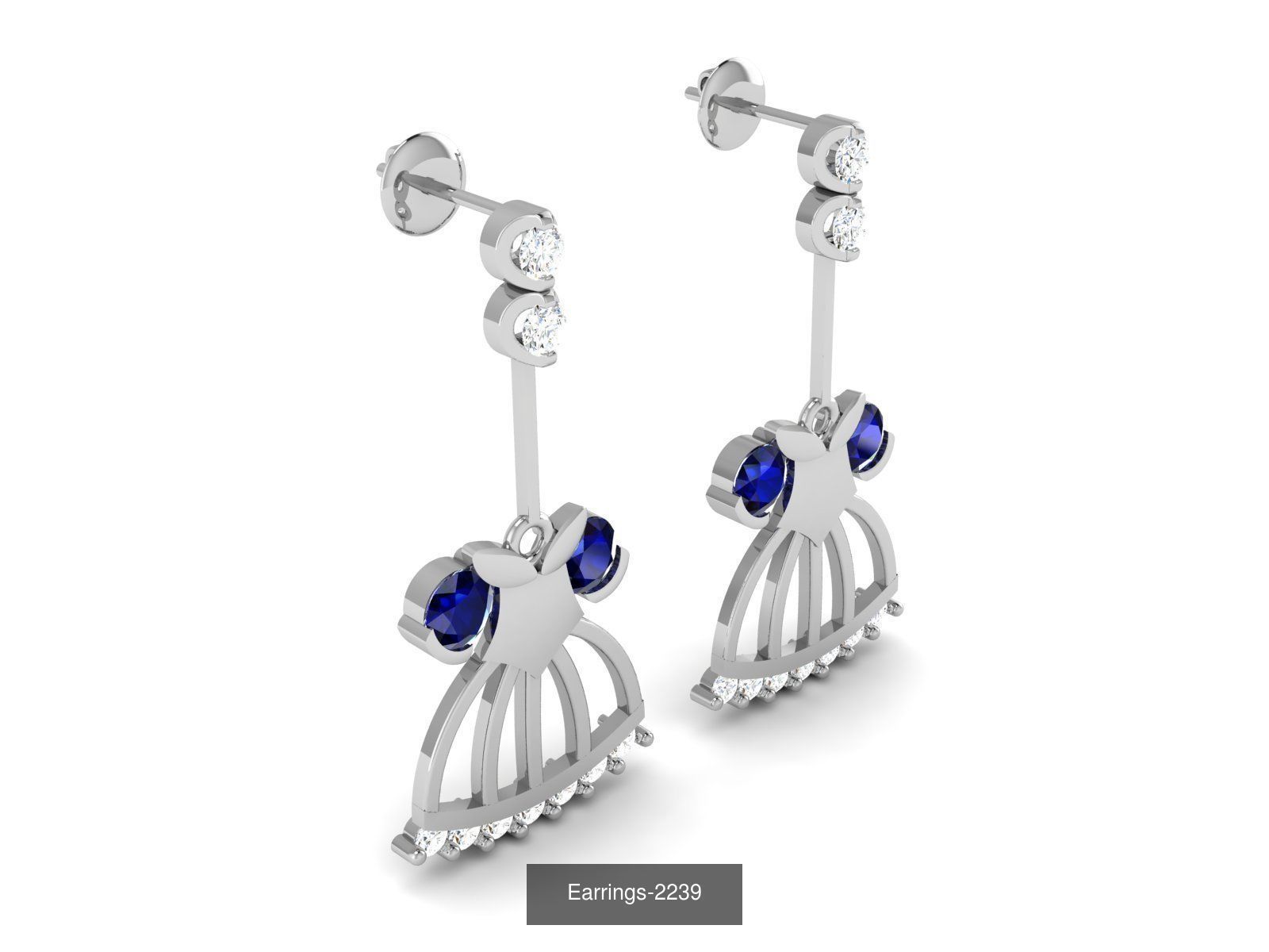 83 white gold earring collection _20