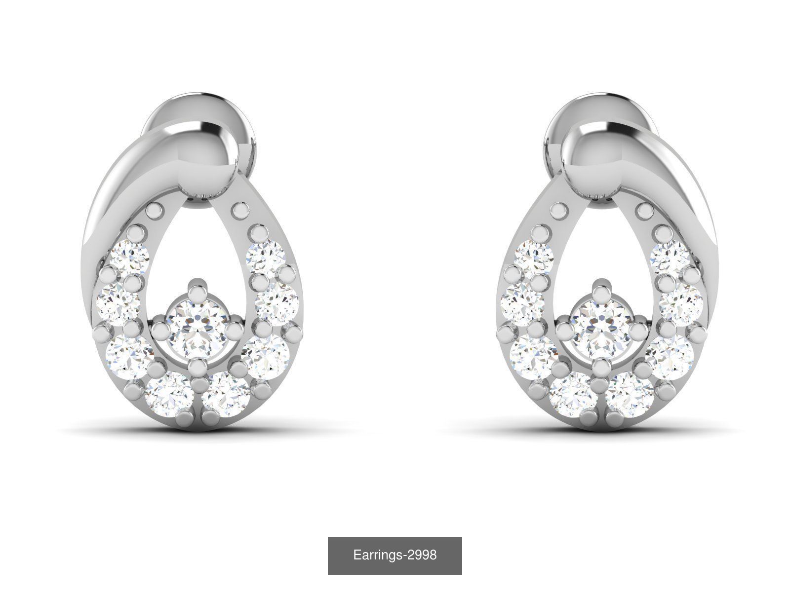 83 white gold earring collection _52