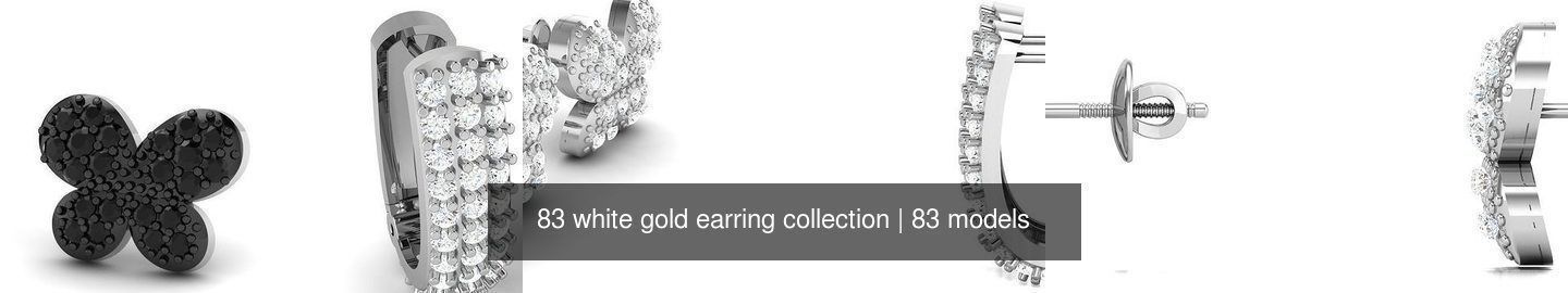 83 white gold earring collection _10