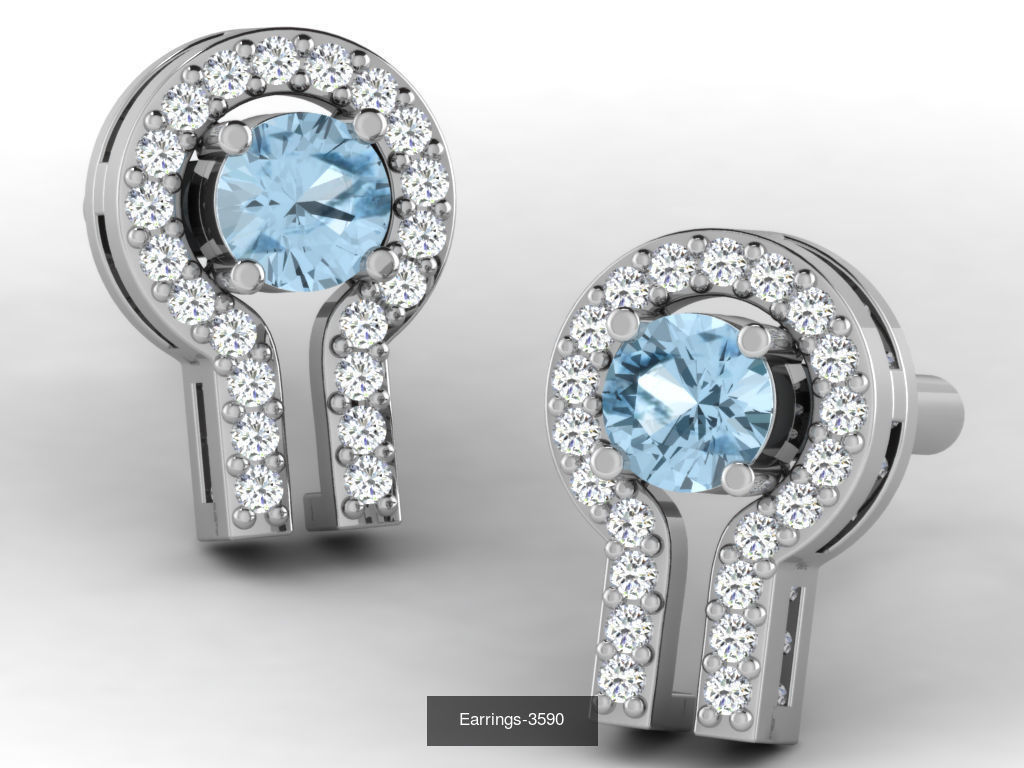 83 white gold earring collection _78