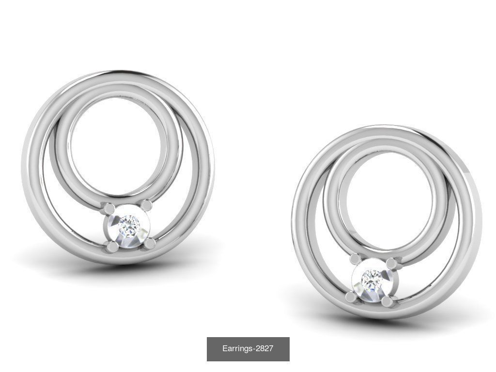 83 white gold earring collection _45