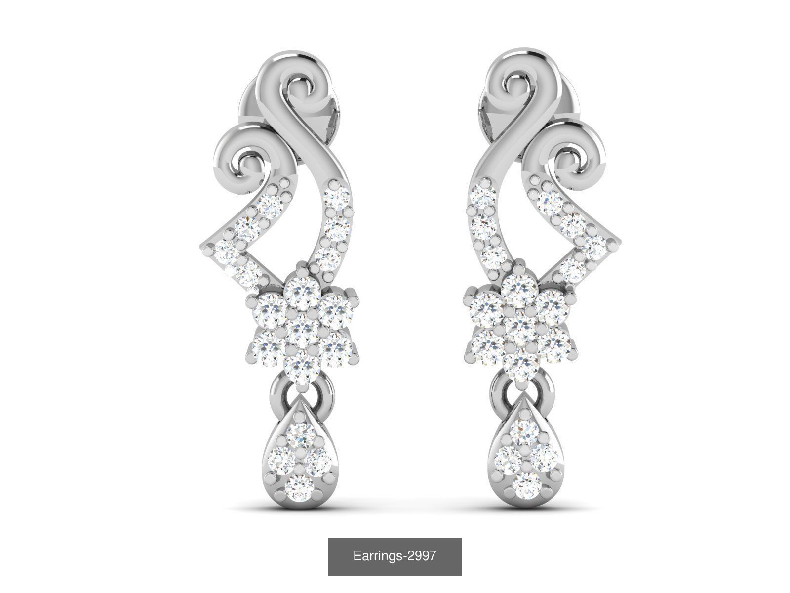 83 white gold earring collection _53
