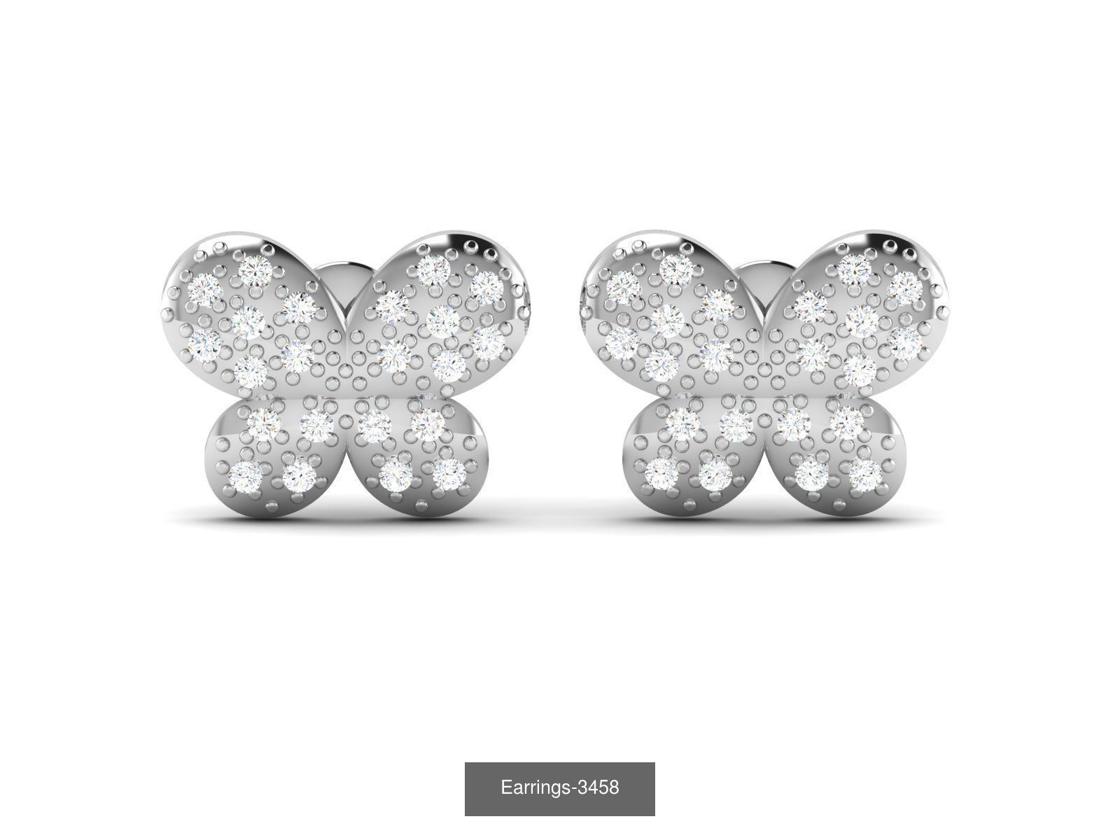 83 white gold earring collection _90