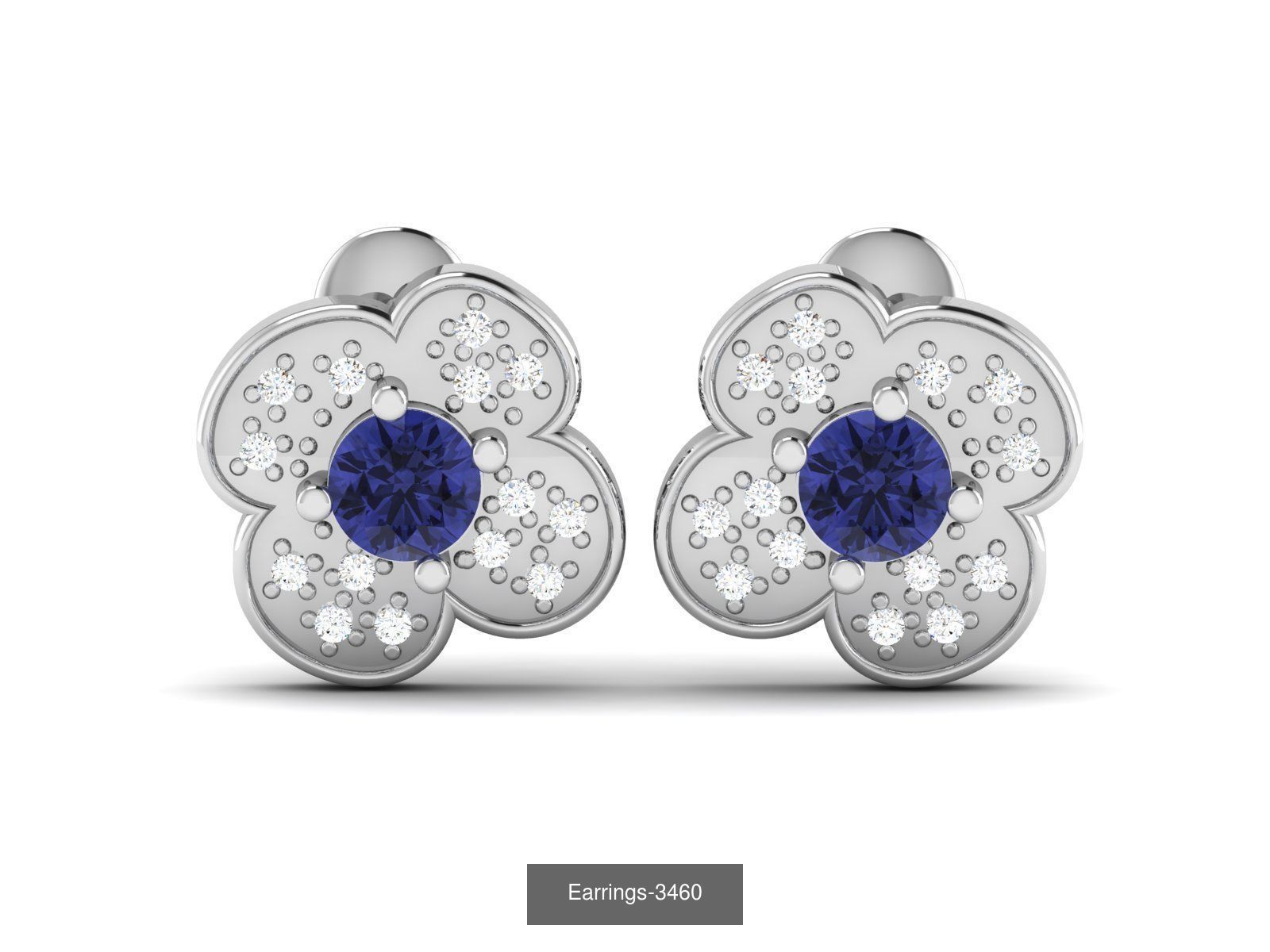 83 white gold earring collection _89