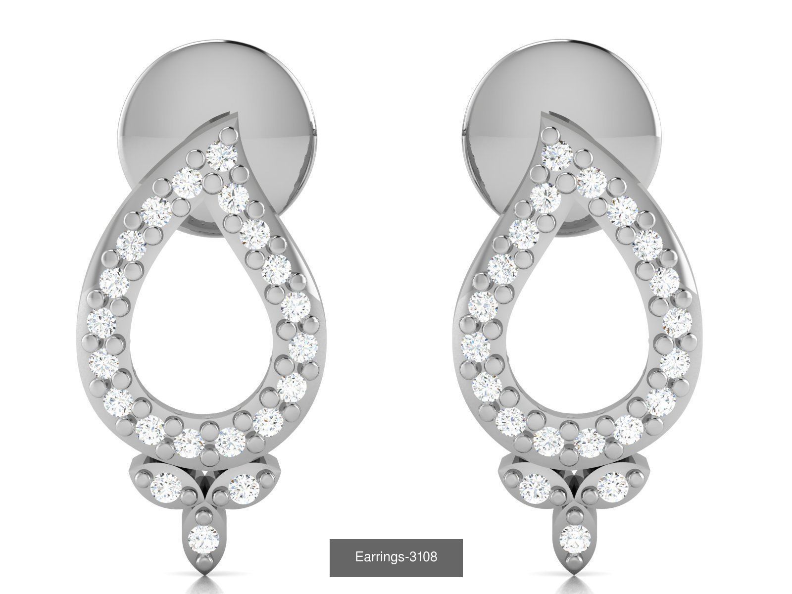 83 white gold earring collection _58