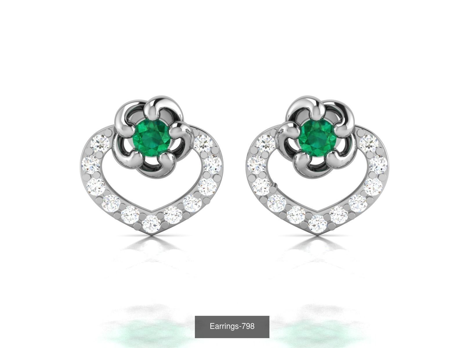 83 white gold earring collection _14