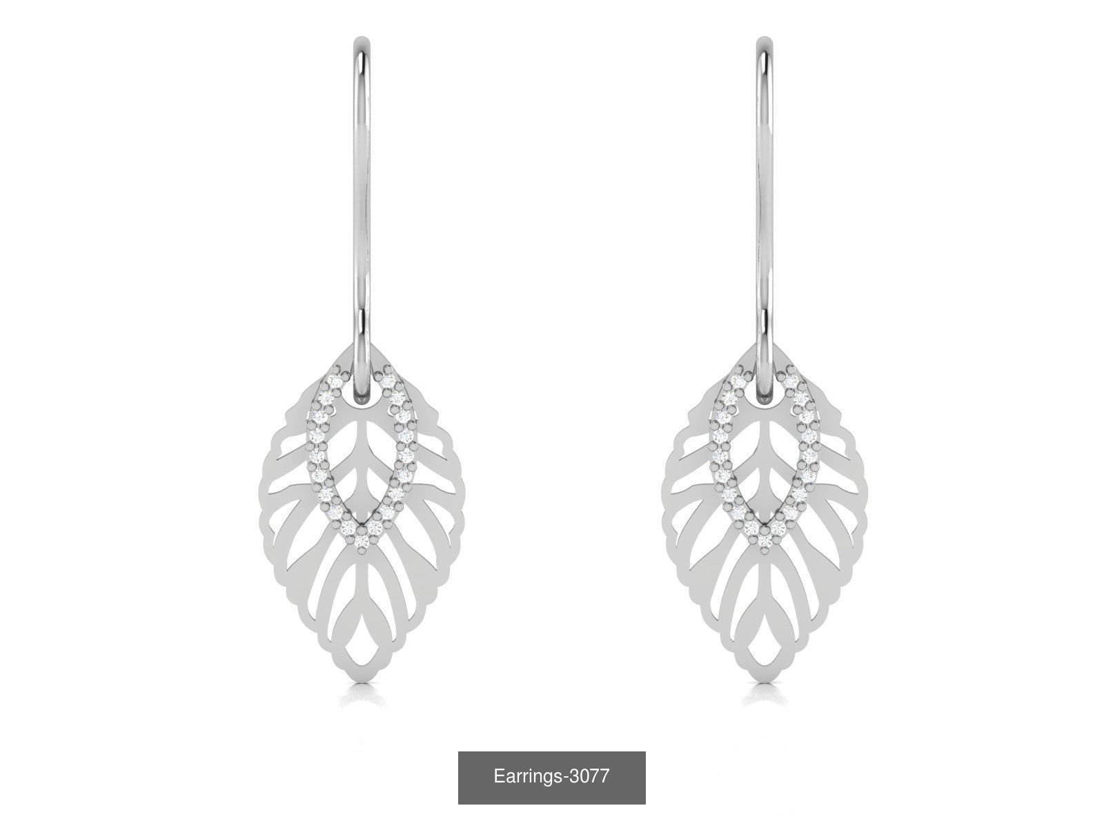 83 white gold earring collection _61