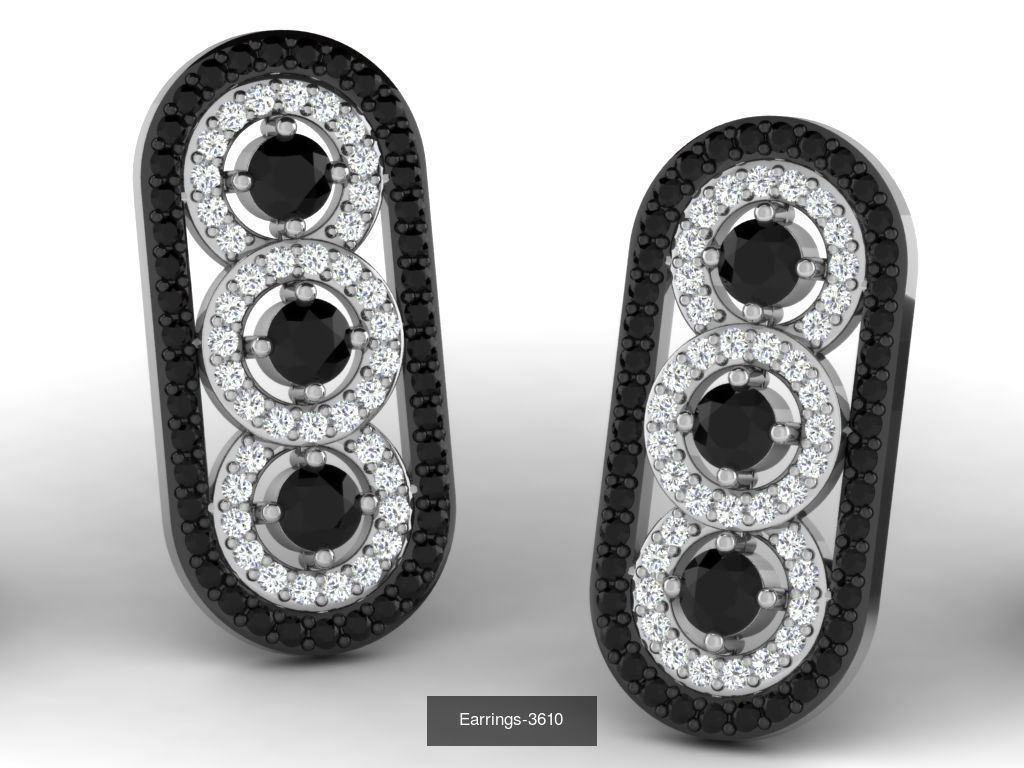 83 white gold earring collection _74