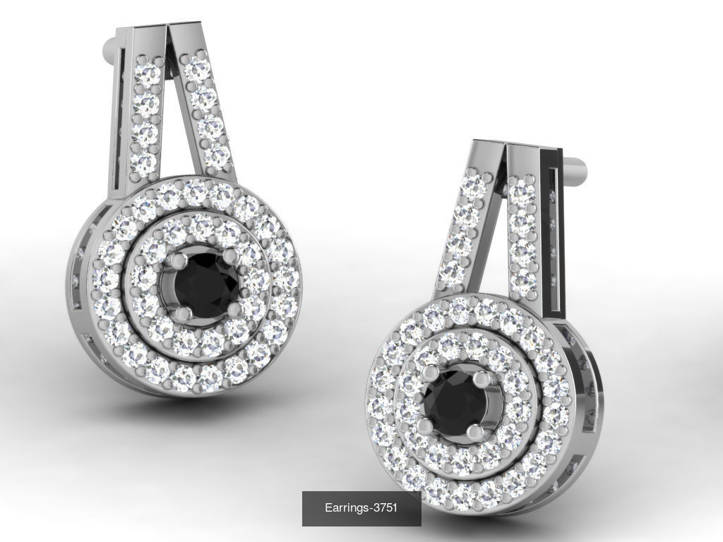 83 white gold earring collection _71