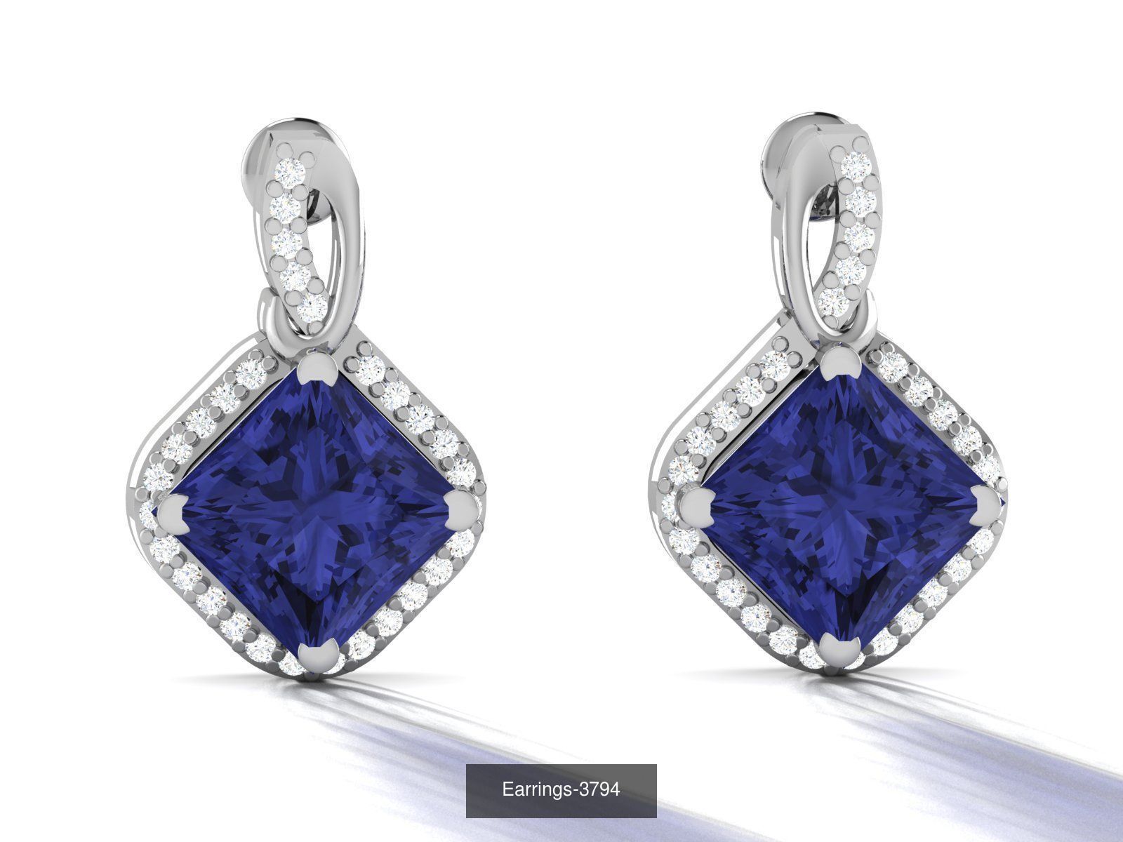 83 white gold earring collection _65