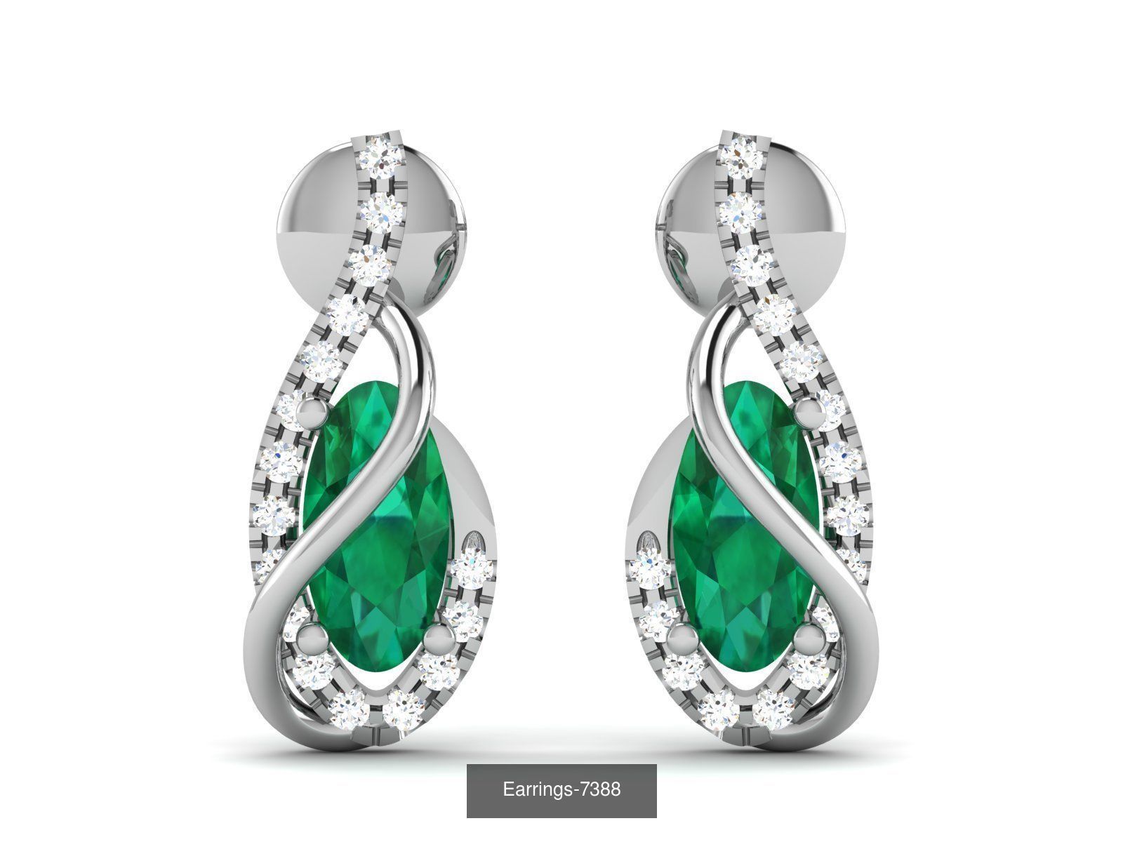 83 white gold earring collection _21