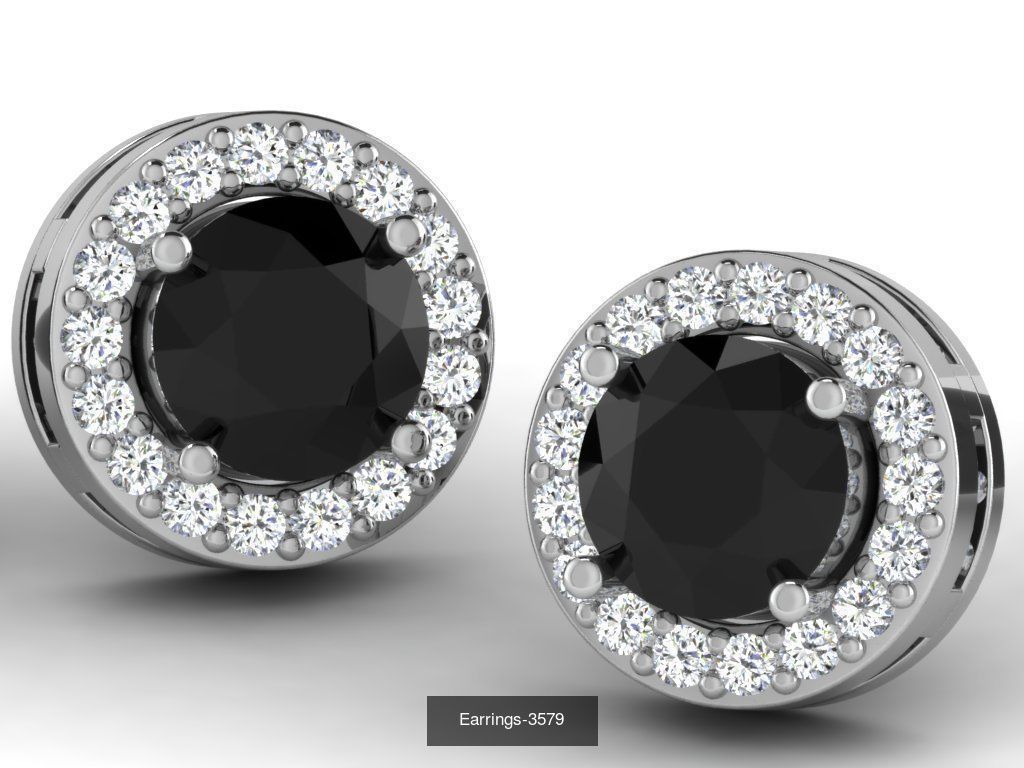 83 white gold earring collection _80