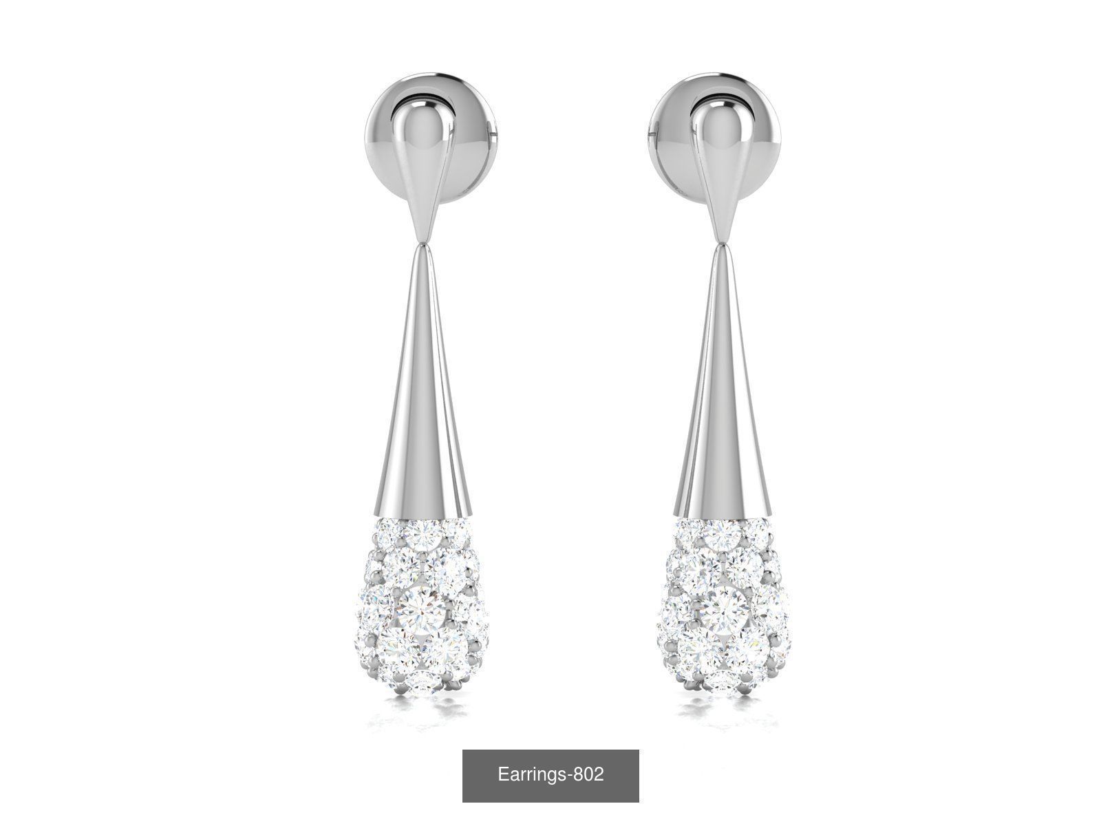 83 white gold earring collection _13