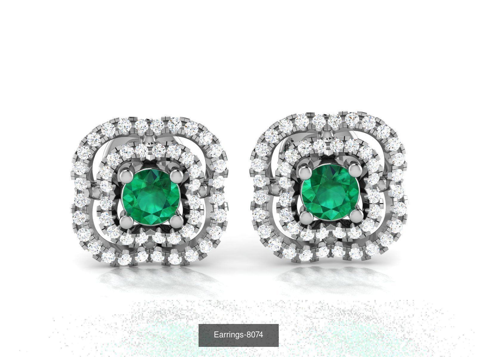 83 white gold earring collection _33